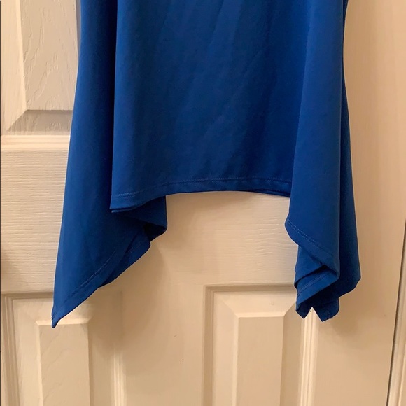 Michael Kors blue chain strapped flowy tank top - Picture 4 of 7